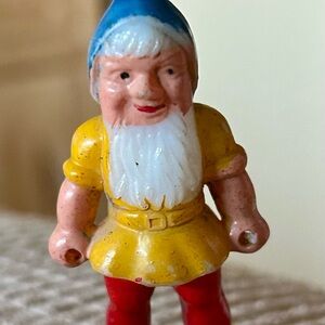Vintage Gnome Figurine with Blue Hat